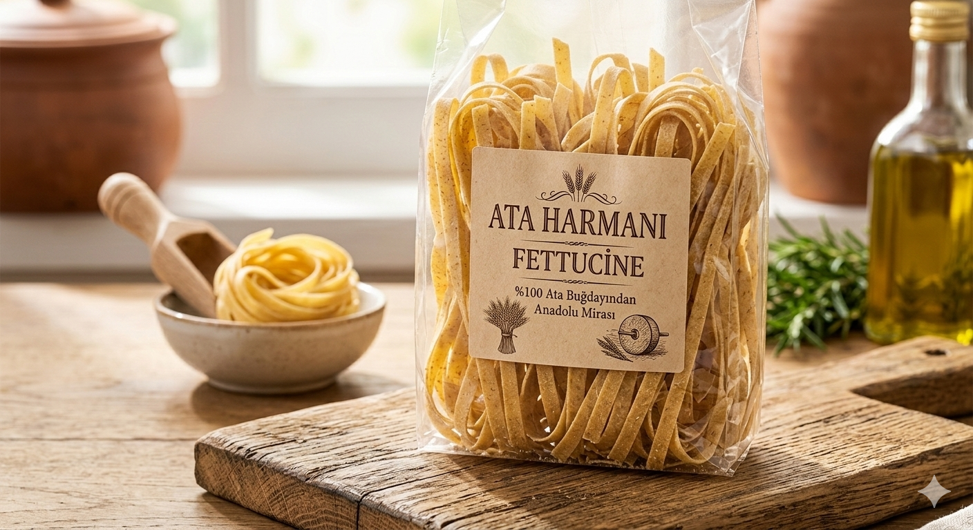 ATA BUĞDAY SERİSİ – Tam Buğday Geleneksel Makarna - Fettucine